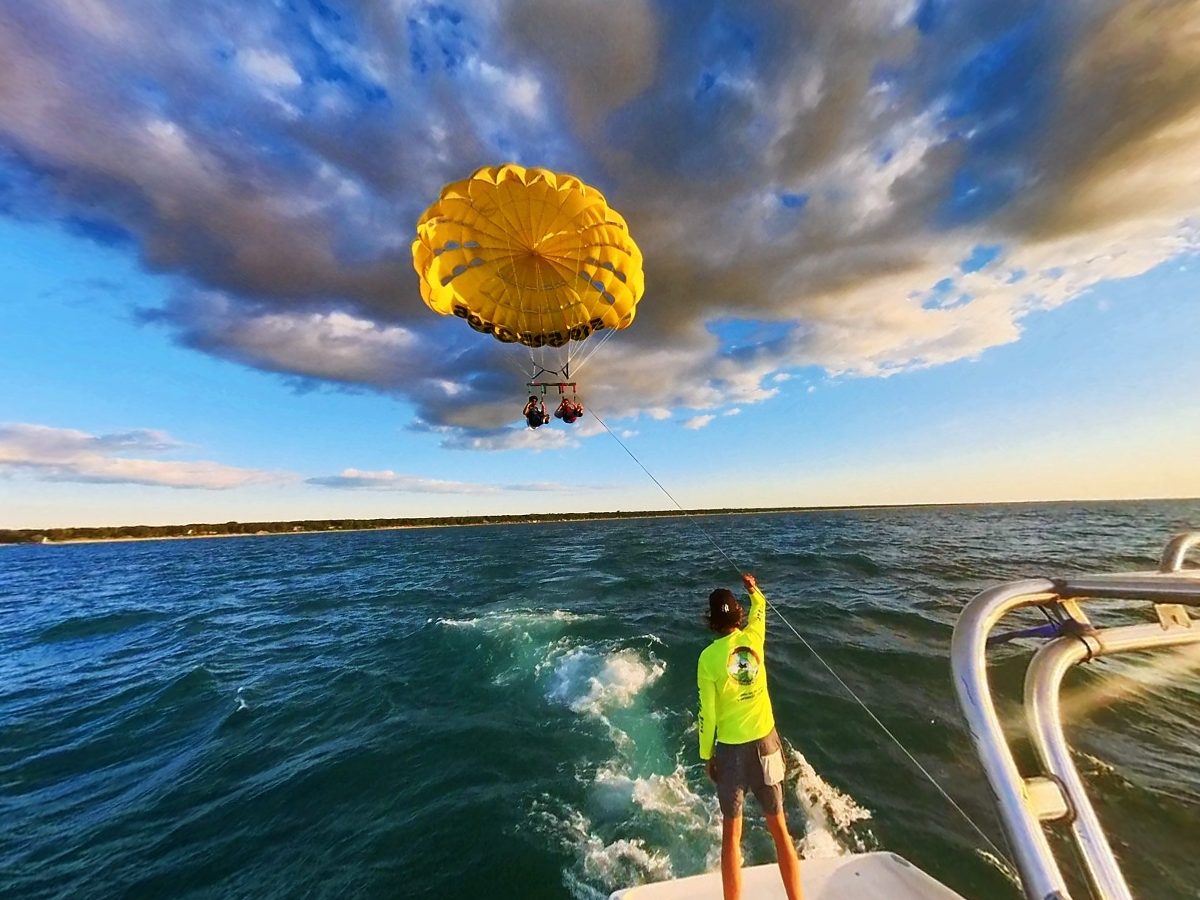 Sunset flight: Grand Bend Parasail, Lake Huron